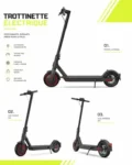 Trottinette électrique HT-T4 Pro vue latérale