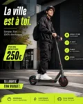 Trottinette électrique HT-T4 Pro vue latérale