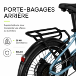 Vélo électrique Jobobike Ace bleu vue latérale