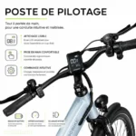 Vélo électrique Jobobike Ace bleu vue latérale