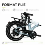 Vélo électrique Jobobike Ace bleu vue latérale