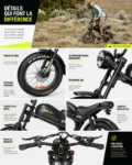 Emoko C93 – Vue avant du vélo électrique Fatbike avec selle marron
