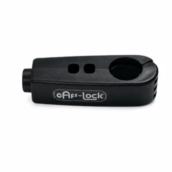 Antivol de guidon noir CAFS-Lock pour sécuriser un vélo ou une trottinette électrique.