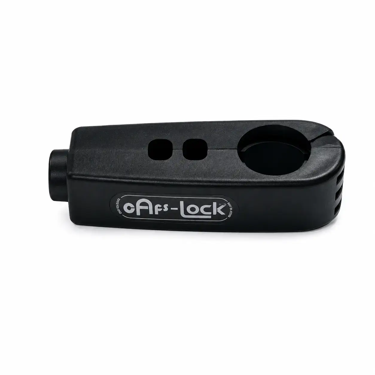 Antivol de guidon cAFs-Lock pour vélo et trottinette électrique Antivol de guidon noir CAFS-Lock pour sécuriser un vélo ou une trottinette électrique.