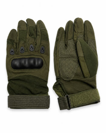 Gants tactiques renforcés vert kaki