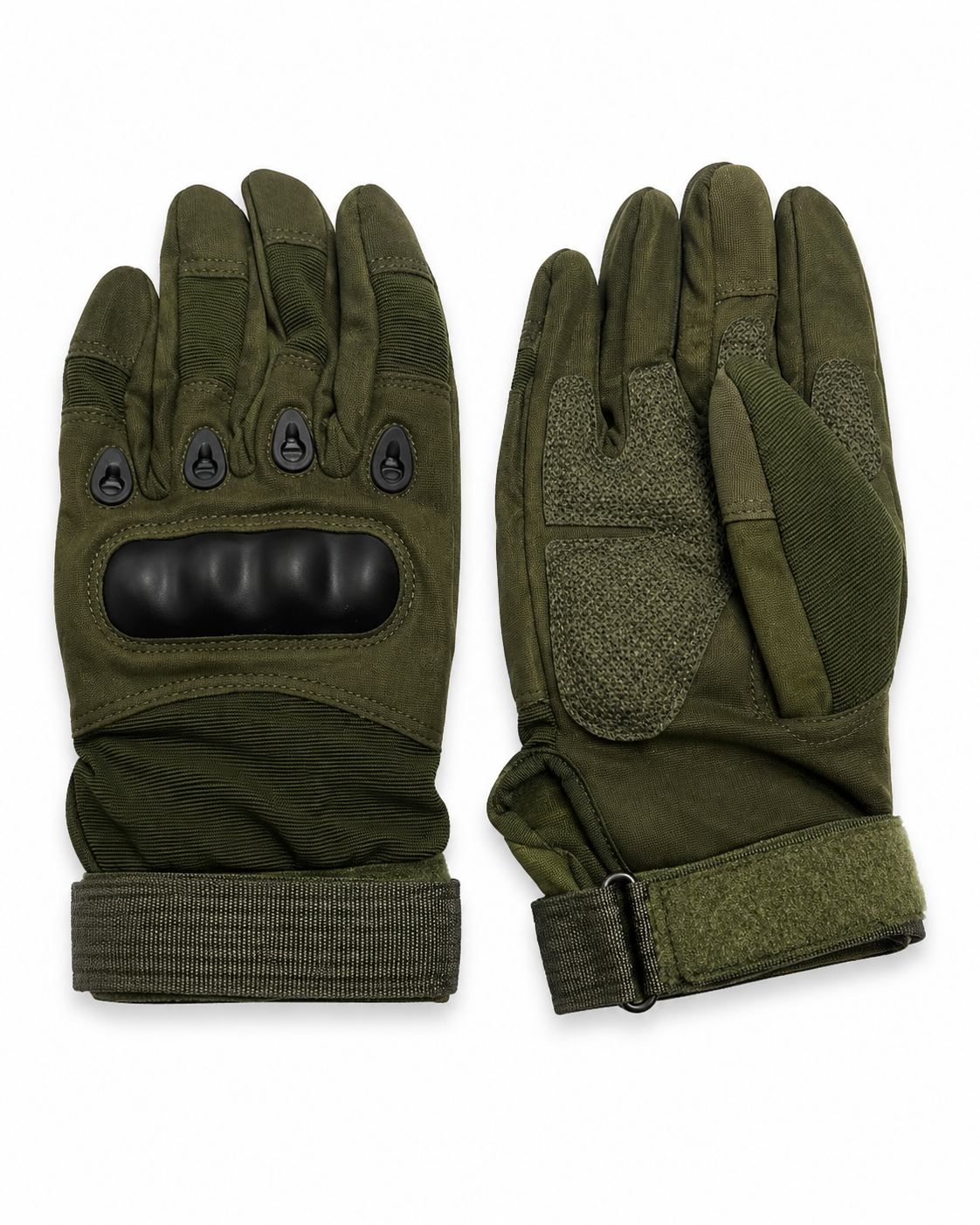 gants tactiques renforcés vert kaki