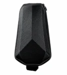 Sacoche rigide noire à coque renforcée pour trottinette électrique ou vélo électrique, présentée seule sur fond blanc.